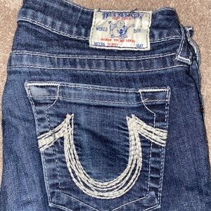 Dark blue true religions